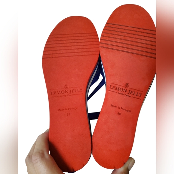 Lemon Jelly Red, White, & Blue Platform Sandals. 39 - Picture 10 of 11